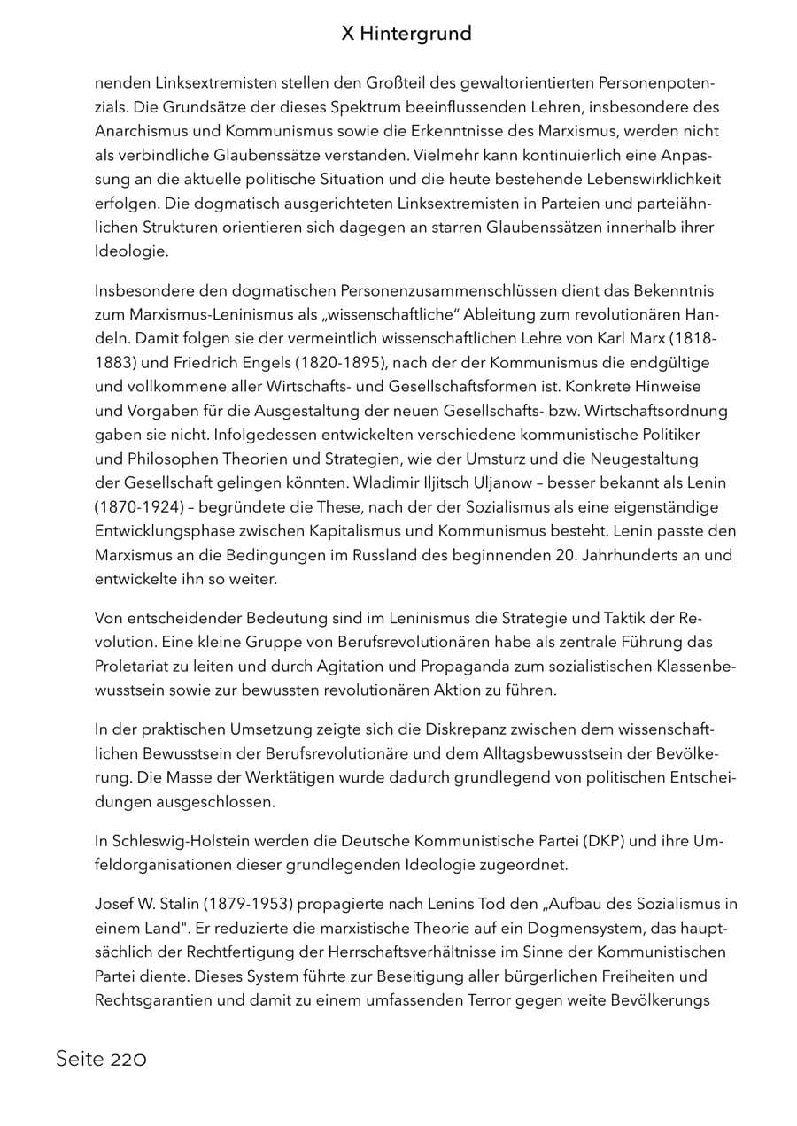 Seite 236 des Verfassungsschutzbericht 2025 Schleswig-Holstein