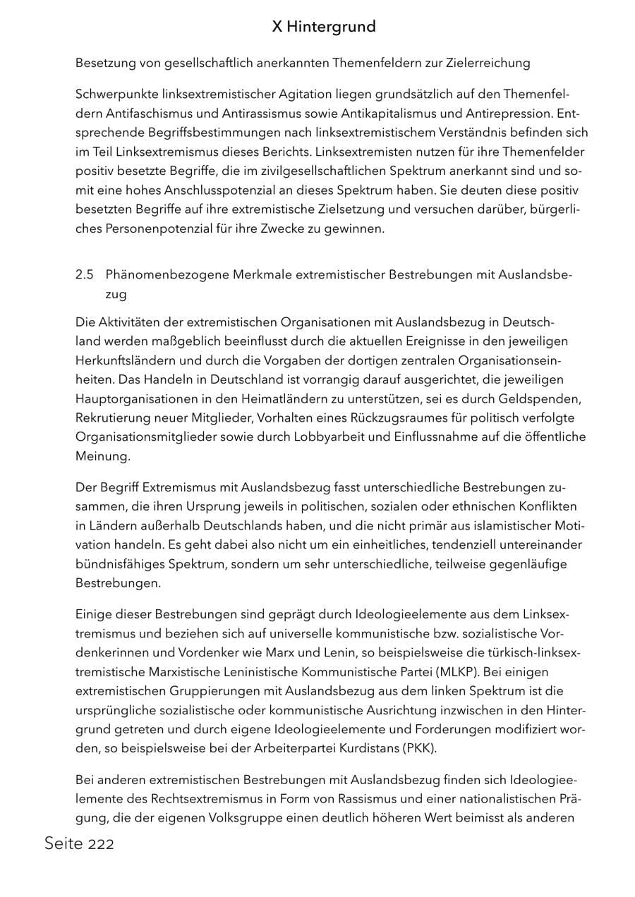 Seite 238 des Verfassungsschutzbericht 2025 Schleswig-Holstein