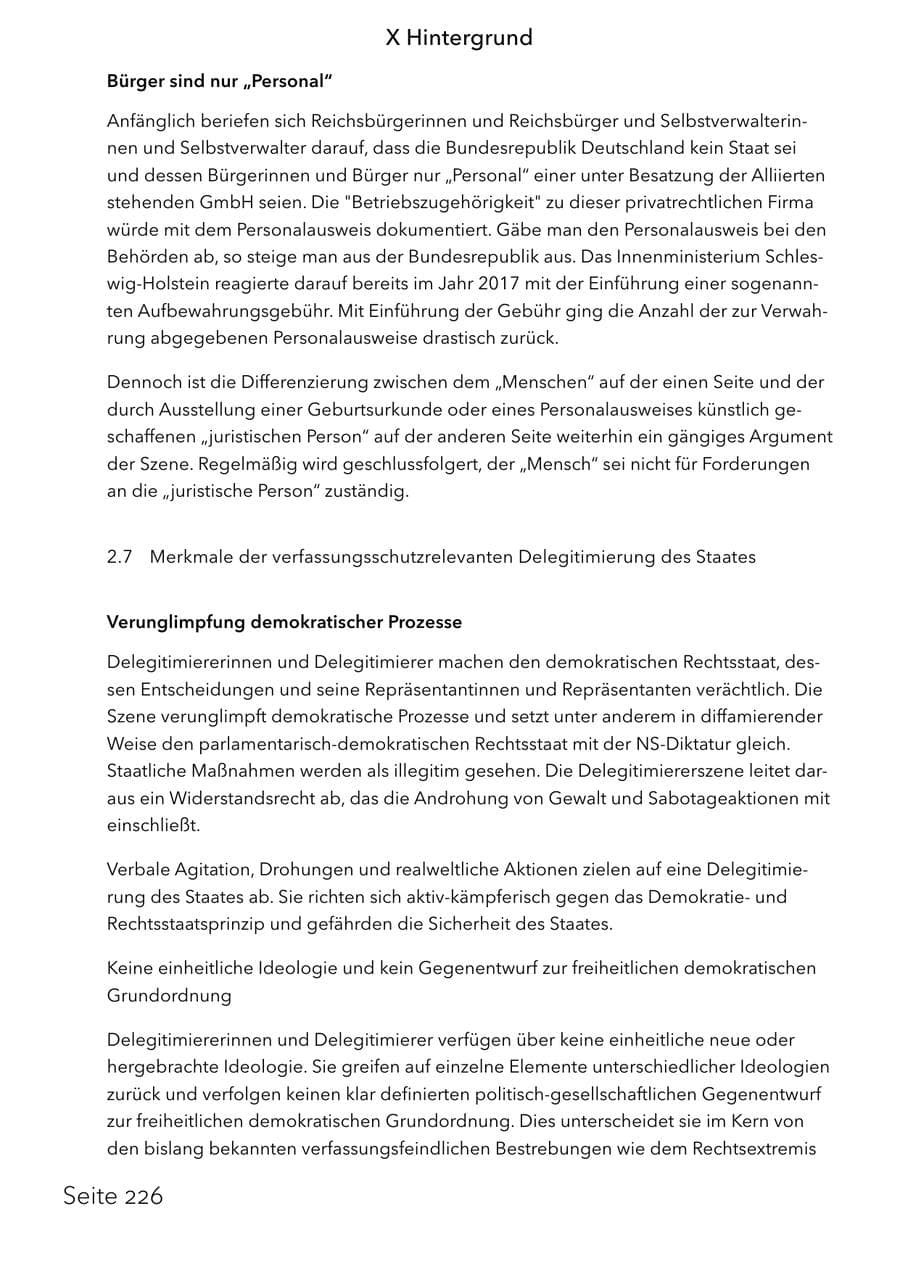 Seite 242 des Verfassungsschutzbericht 2025 Schleswig-Holstein