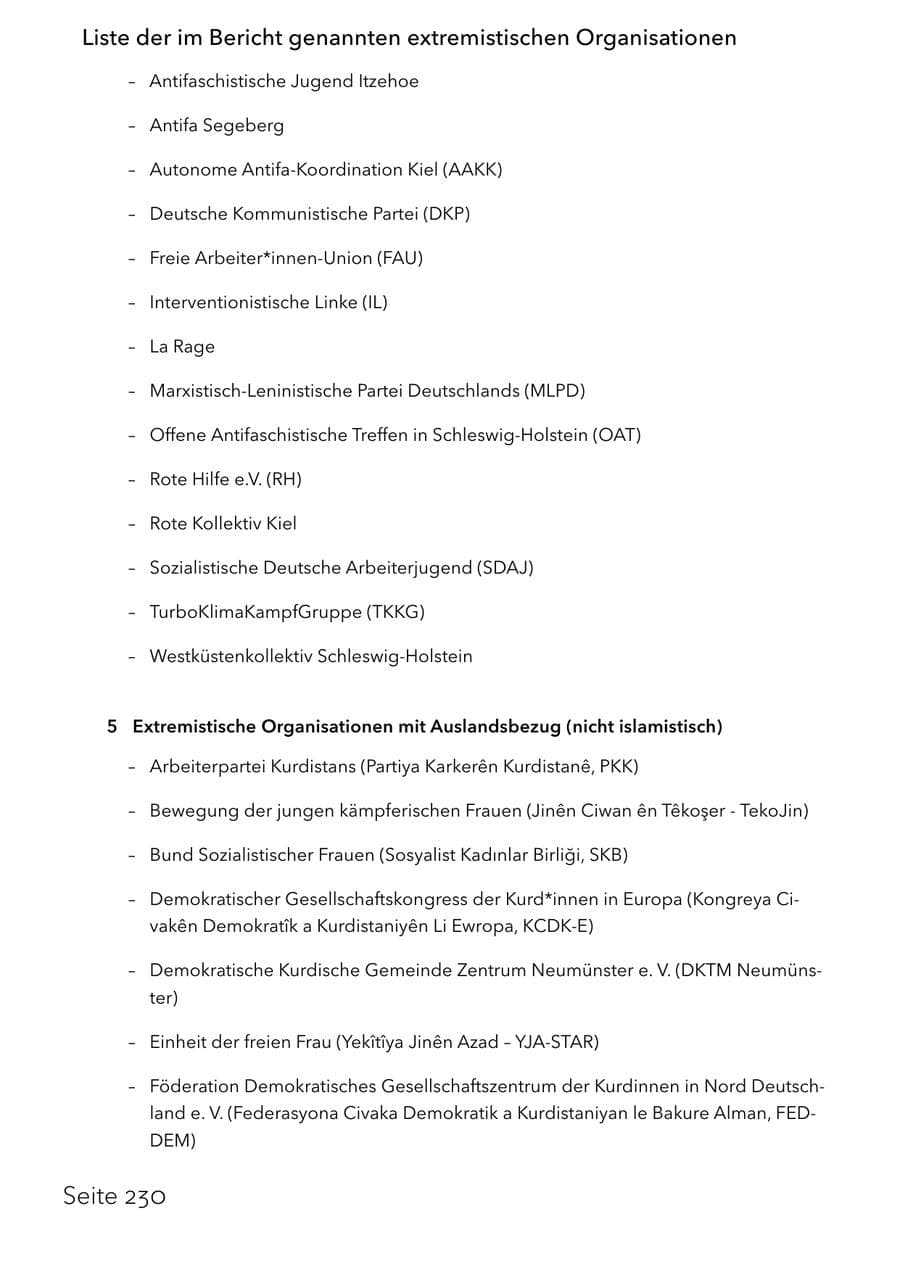 Seite 246 des Verfassungsschutzbericht 2025 Schleswig-Holstein