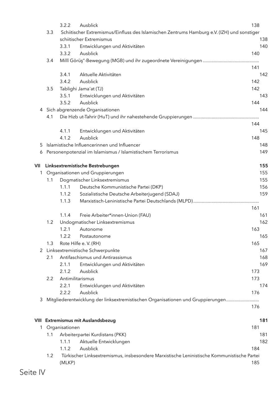 Seite 7 des Verfassungsschutzbericht 2025 Schleswig-Holstein