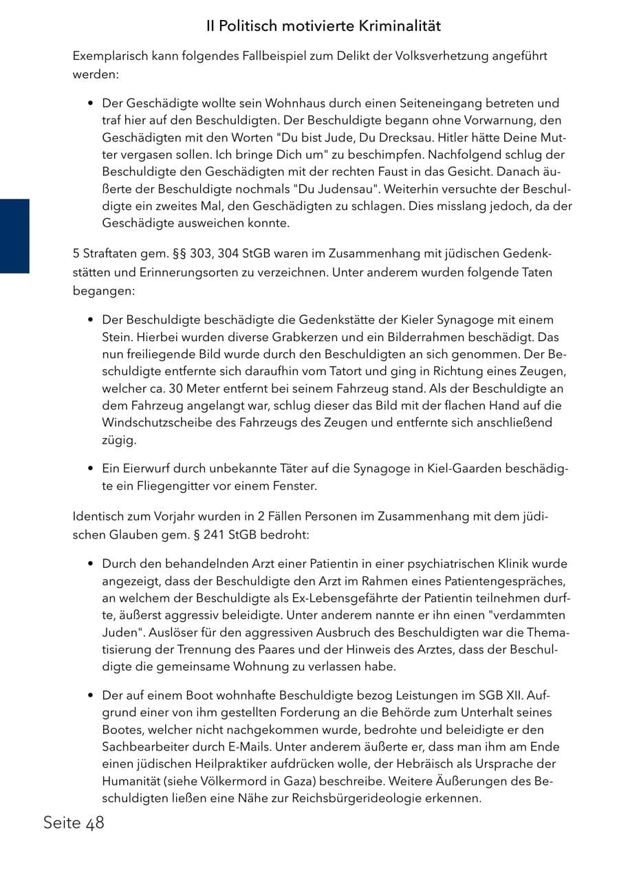 Seite 64 des Verfassungsschutzbericht 2025 Schleswig-Holstein