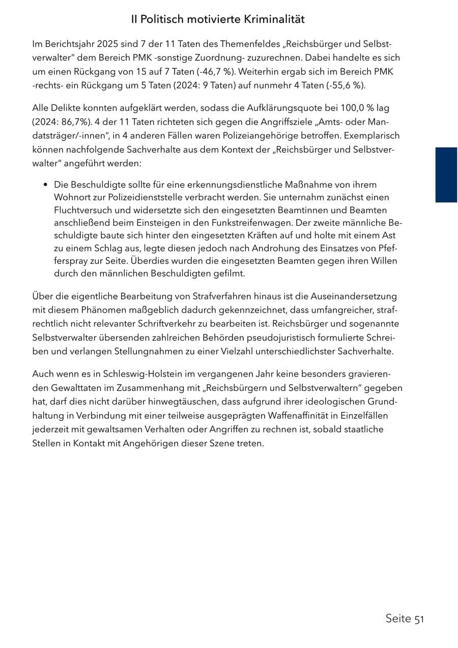 Seite 67 des Verfassungsschutzbericht 2025 Schleswig-Holstein