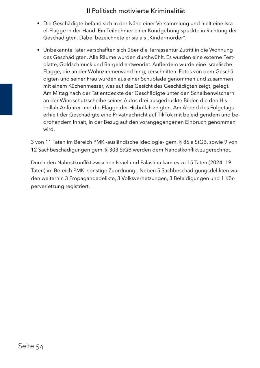 Seite 70 des Verfassungsschutzbericht 2025 Schleswig-Holstein