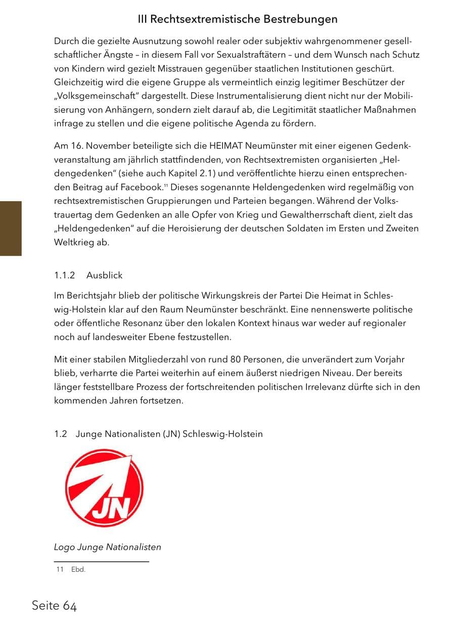 Seite 80 des Verfassungsschutzbericht 2025 Schleswig-Holstein