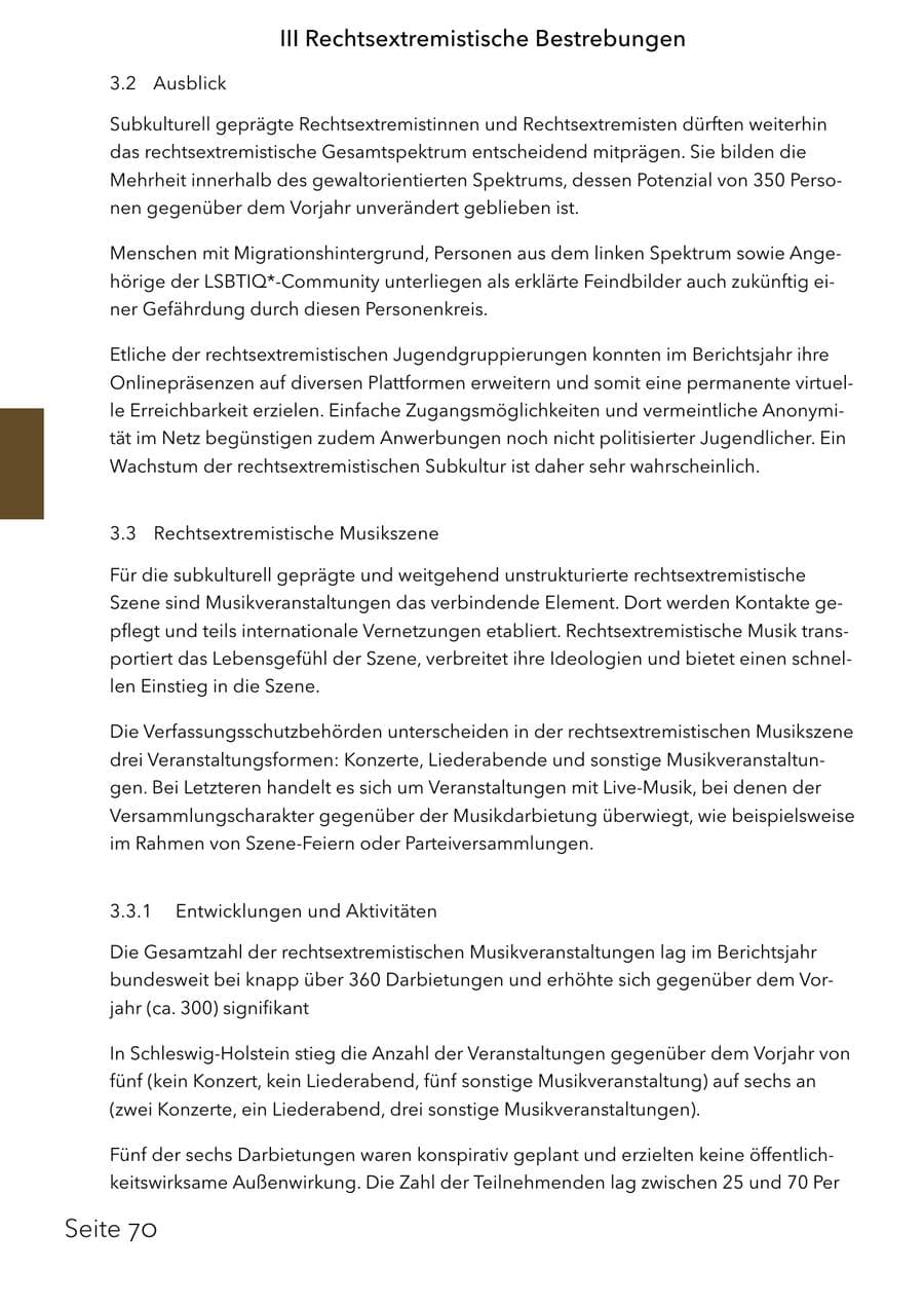 Seite 86 des Verfassungsschutzbericht 2025 Schleswig-Holstein
