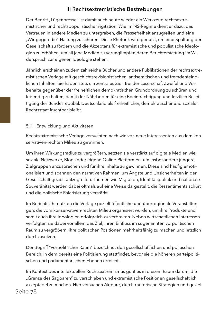 Seite 94 des Verfassungsschutzbericht 2025 Schleswig-Holstein