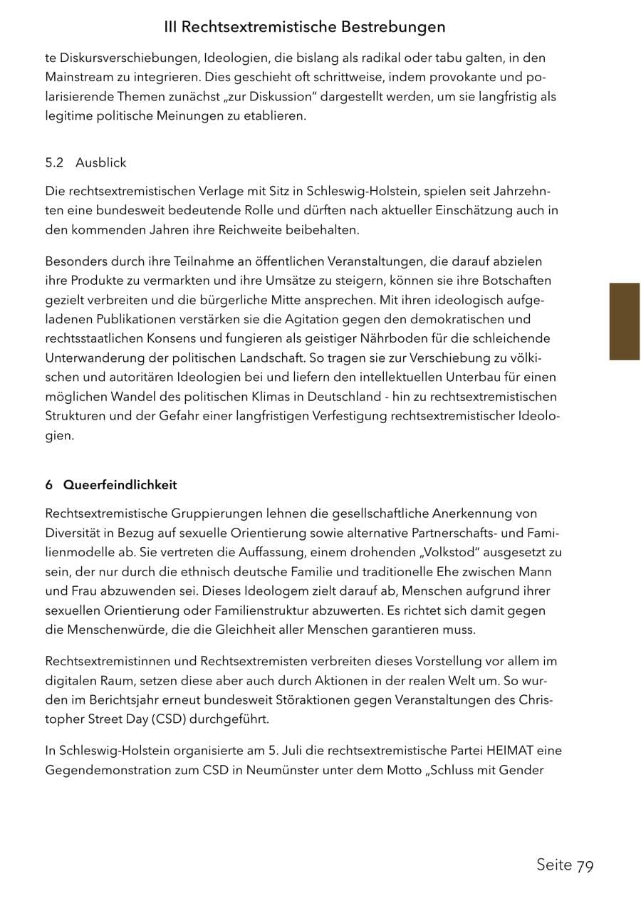 Seite 95 des Verfassungsschutzbericht 2025 Schleswig-Holstein