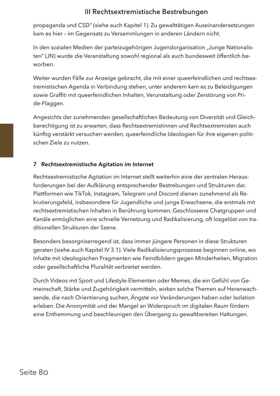 Seite 96 des Verfassungsschutzbericht 2025 Schleswig-Holstein