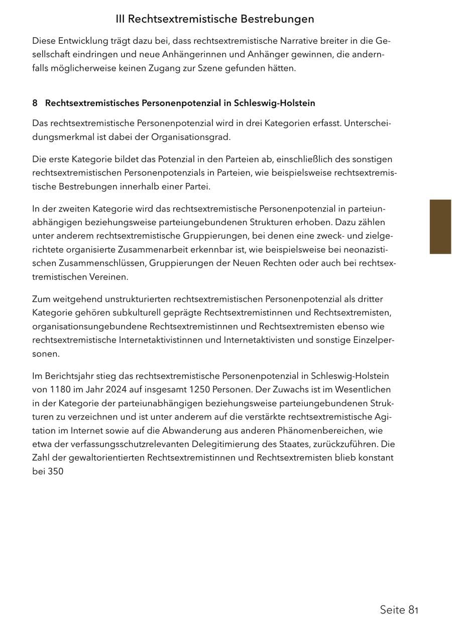 Seite 97 des Verfassungsschutzbericht 2025 Schleswig-Holstein