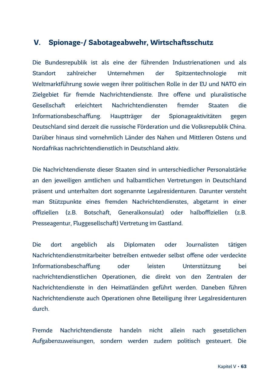 Seite 63 des Verfassungsschutzbericht 2013 Saarland