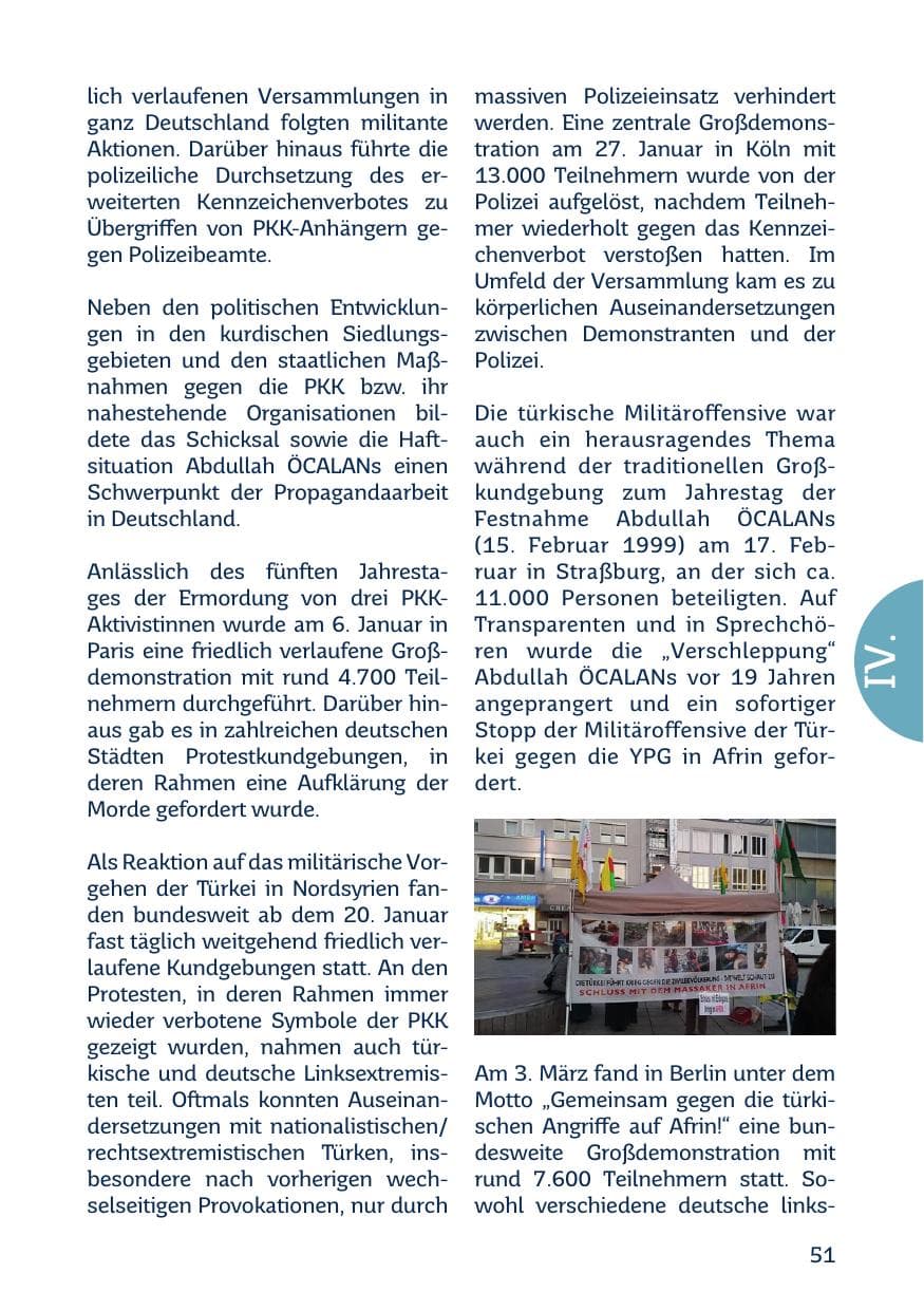 Seite 53 des Verfassungsschutzbericht 2018 Saarland