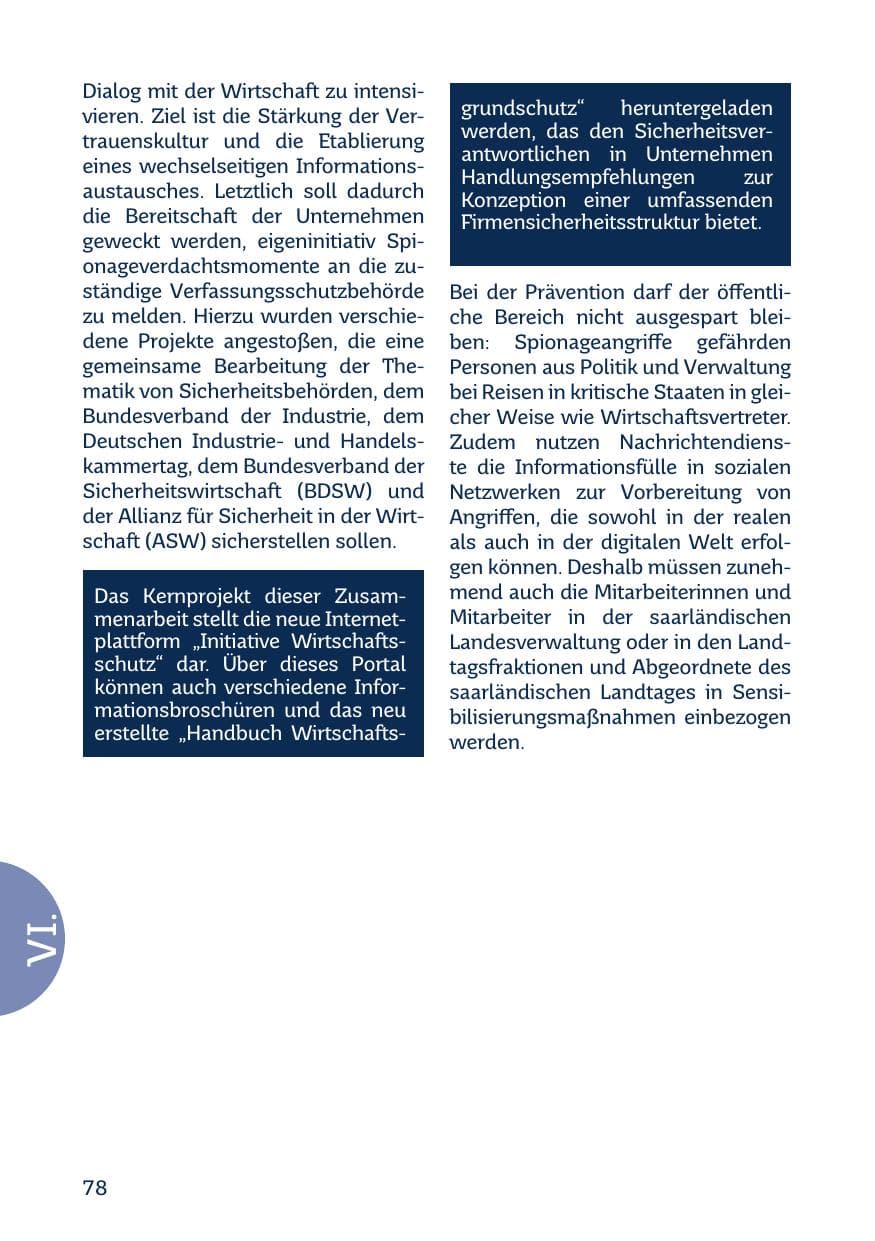 Seite 80 des Verfassungsschutzbericht 2018 Saarland