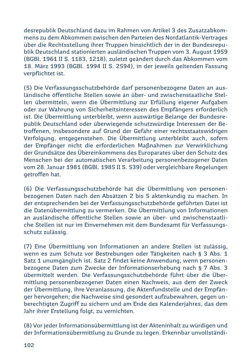 Seite 102 des Verfassungsschutzbericht 2019 Saarland