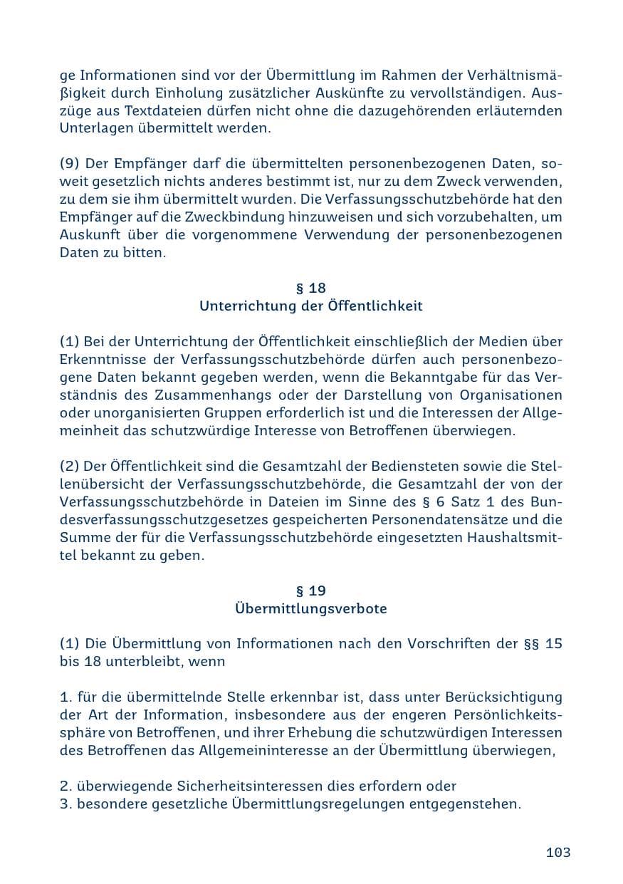 Seite 103 des Verfassungsschutzbericht 2019 Saarland