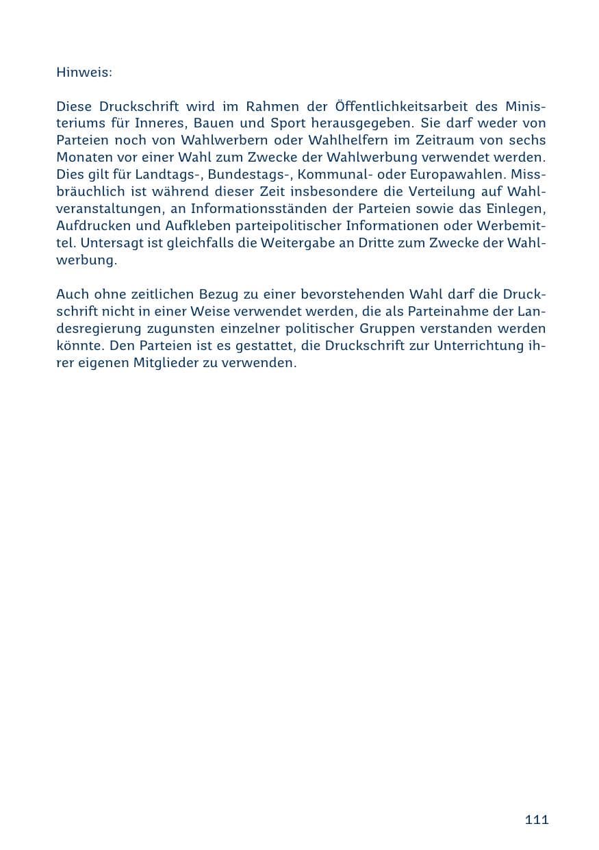 Seite 111 des Verfassungsschutzbericht 2019 Saarland