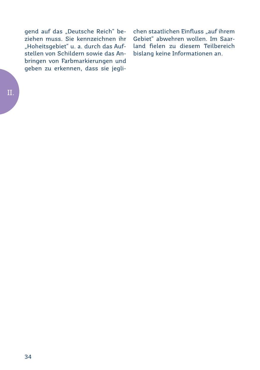 Seite 34 des Verfassungsschutzbericht 2019 Saarland