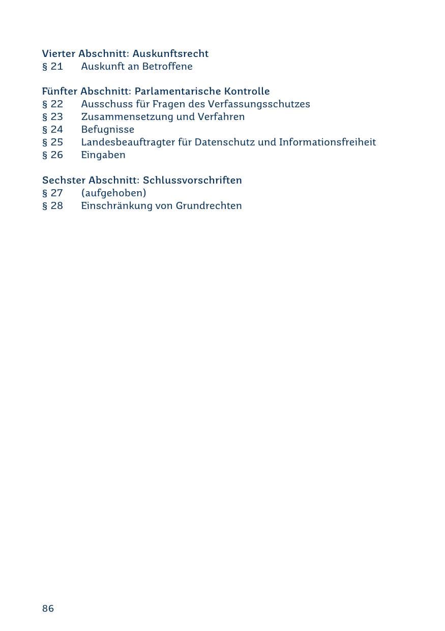 Seite 86 des Verfassungsschutzbericht 2019 Saarland