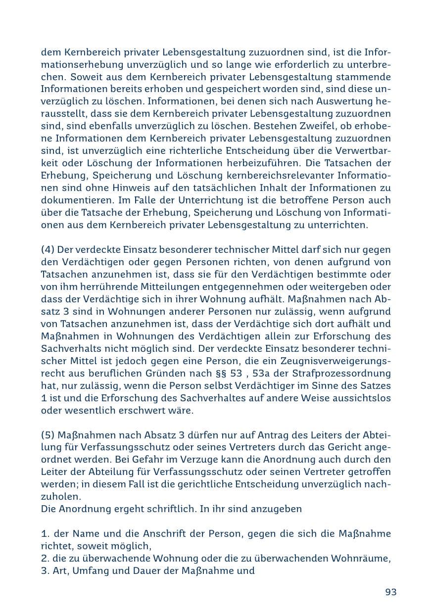 Seite 93 des Verfassungsschutzbericht 2019 Saarland