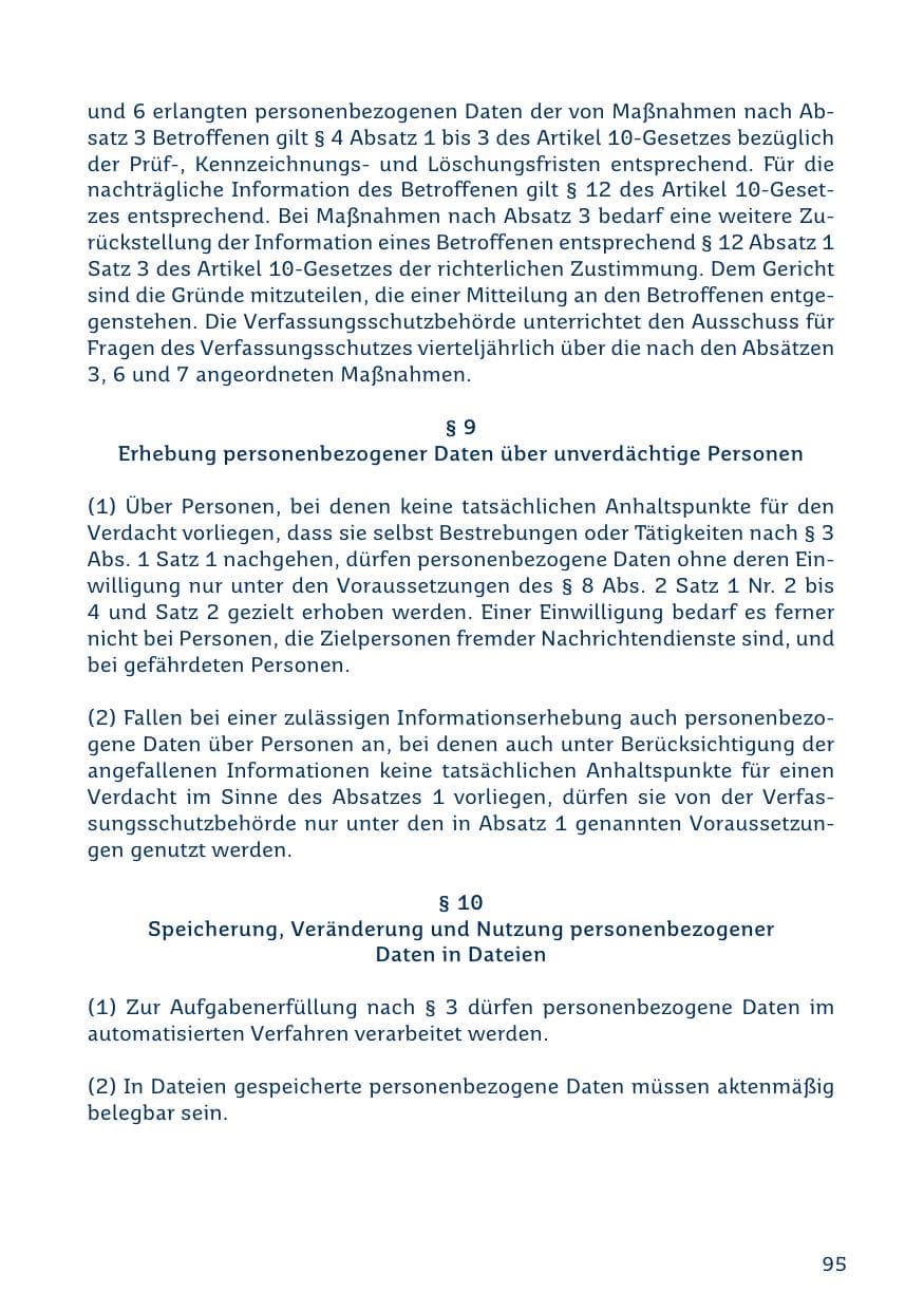 Seite 95 des Verfassungsschutzbericht 2019 Saarland