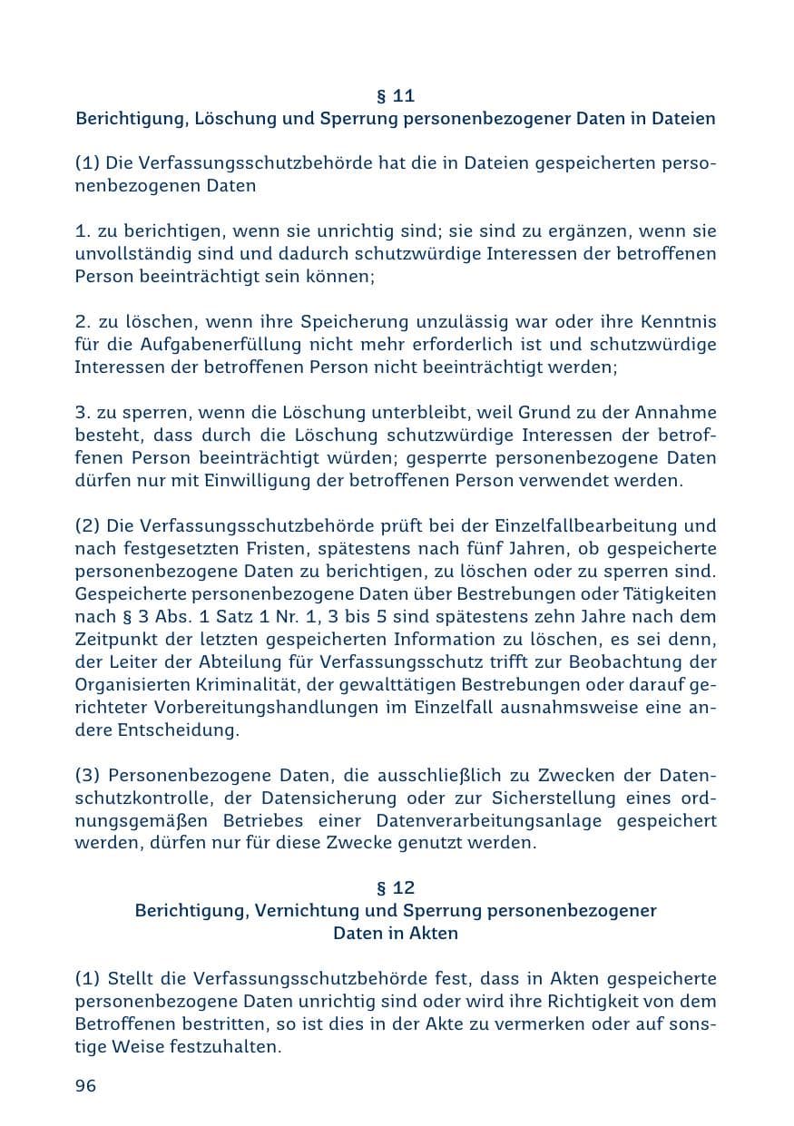 Seite 96 des Verfassungsschutzbericht 2019 Saarland