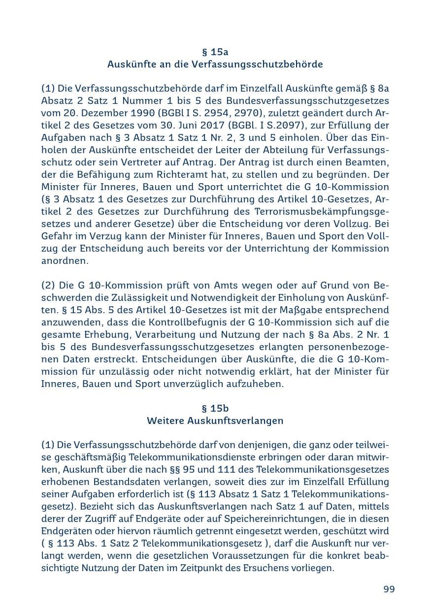 Seite 99 des Verfassungsschutzbericht 2019 Saarland