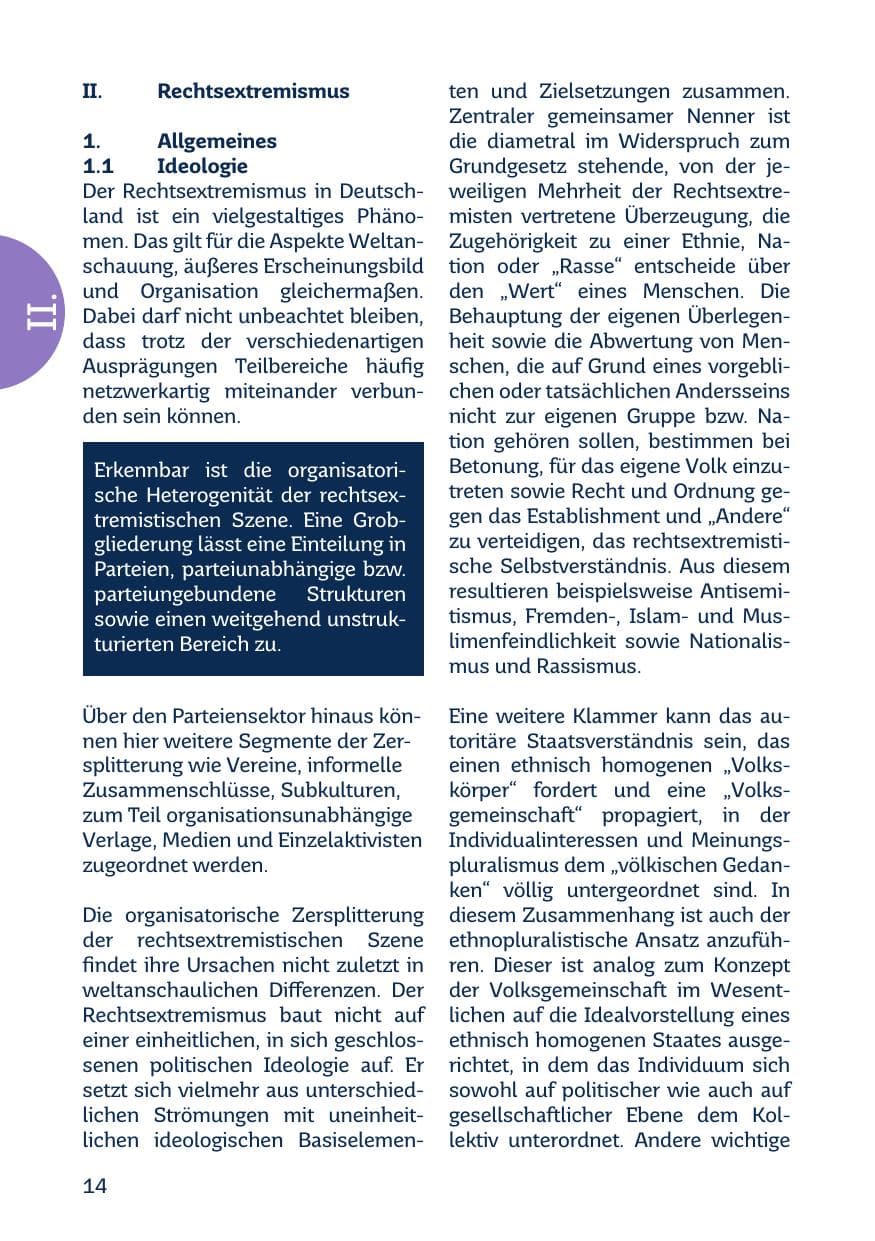 Seite 16 des Verfassungsschutzbericht 2020 Saarland