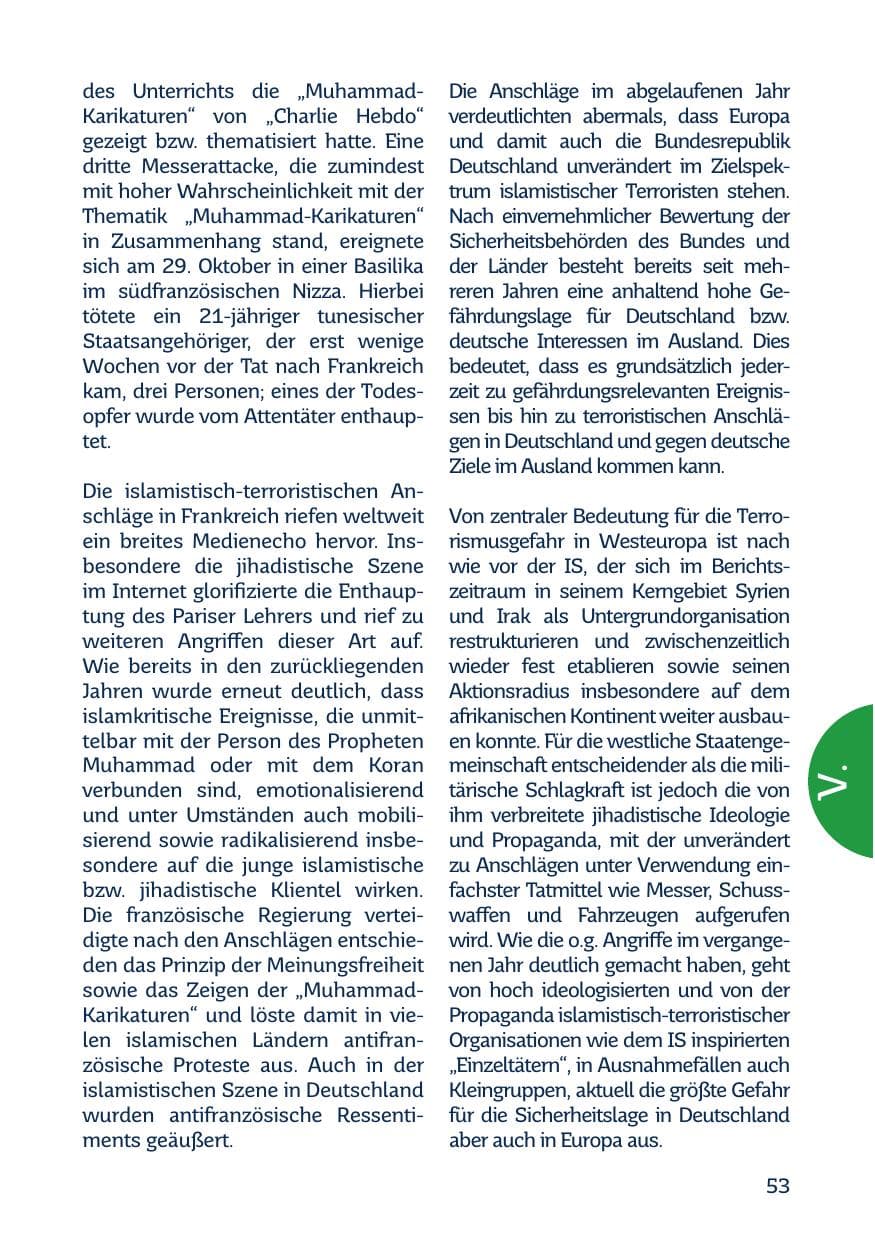 Seite 55 des Verfassungsschutzbericht 2020 Saarland