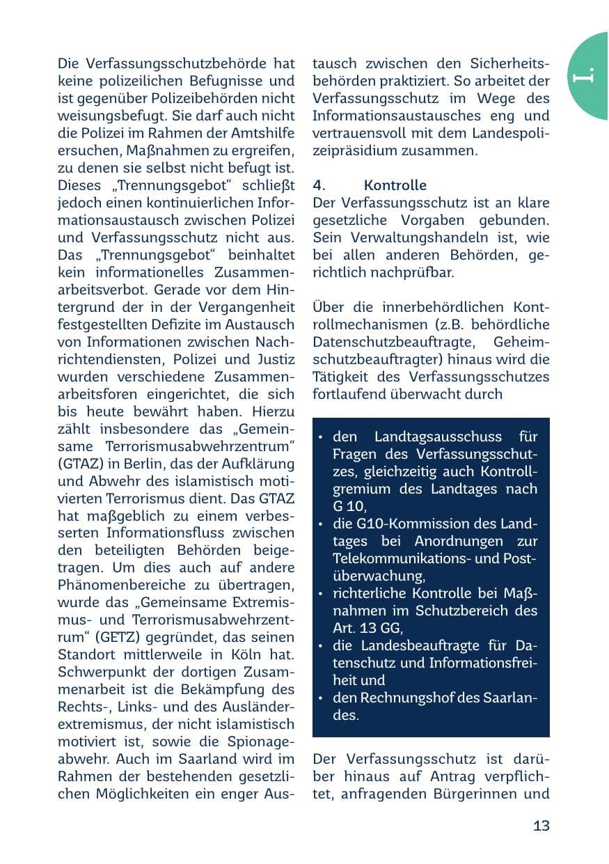 Seite 15 des Verfassungsschutzbericht 2021 Saarland