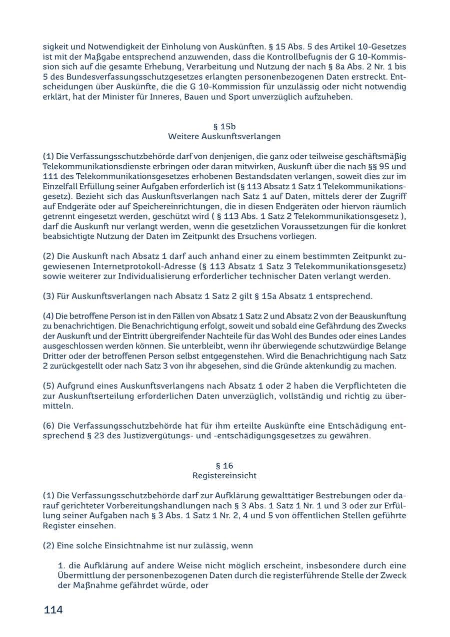 Seite 114 des Verfassungsschutzbericht 2022 Saarland