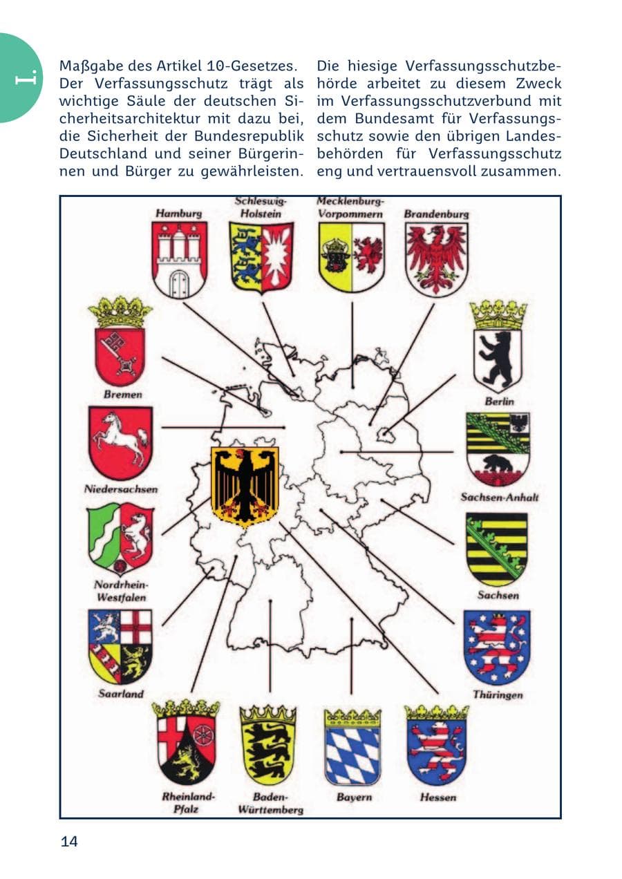 Seite 14 des Verfassungsschutzbericht 2022 Saarland
