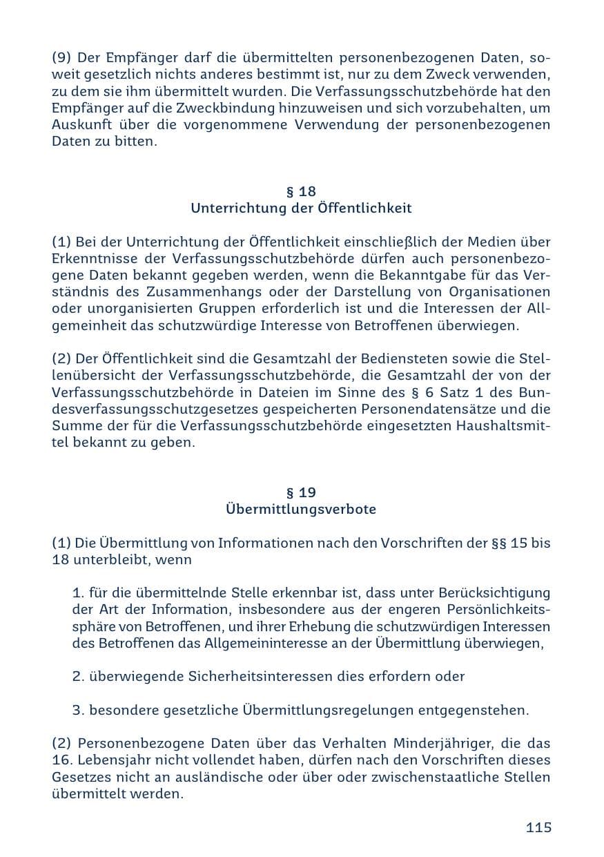 Seite 115 des Verfassungsschutzbericht 2023 Saarland