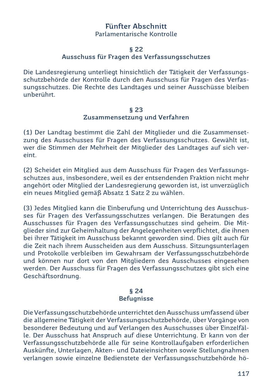 Seite 117 des Verfassungsschutzbericht 2023 Saarland