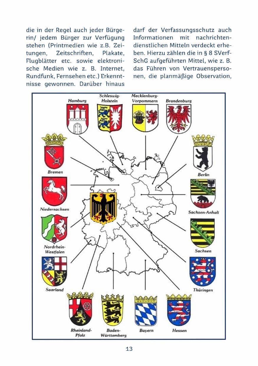 Seite 13 des Verfassungsschutzbericht 2024 Saarland