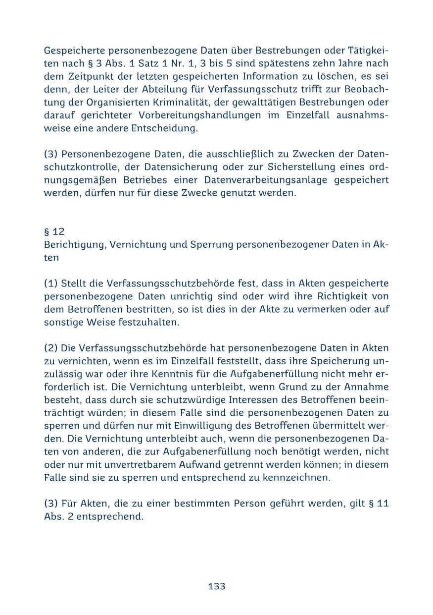 Seite 133 des Verfassungsschutzbericht 2024 Saarland