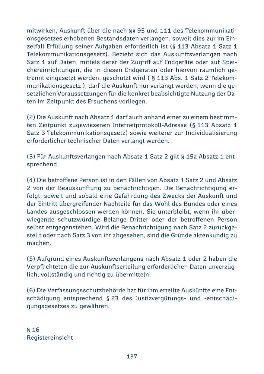 Seite 137 des Verfassungsschutzbericht 2024 Saarland