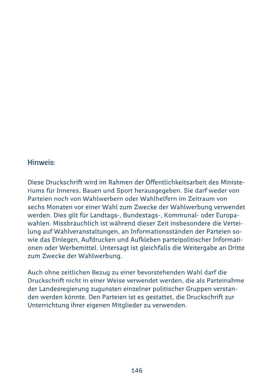 Seite 146 des Verfassungsschutzbericht 2024 Saarland