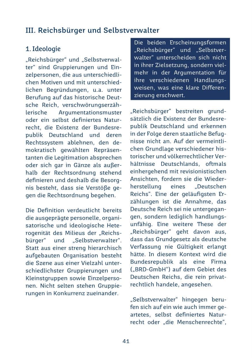 Seite 41 des Verfassungsschutzbericht 2024 Saarland