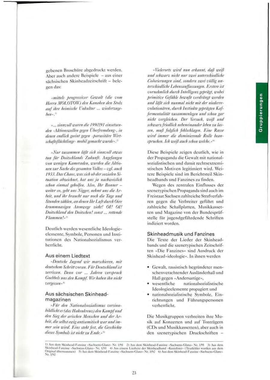 Seite 24 des Verfassungsschutzbericht 1993 Sachsen