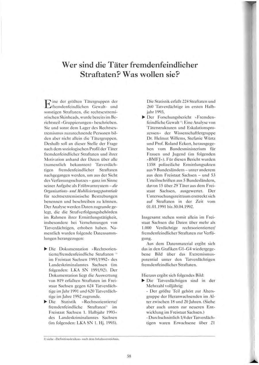 Seite 59 des Verfassungsschutzbericht 1993 Sachsen