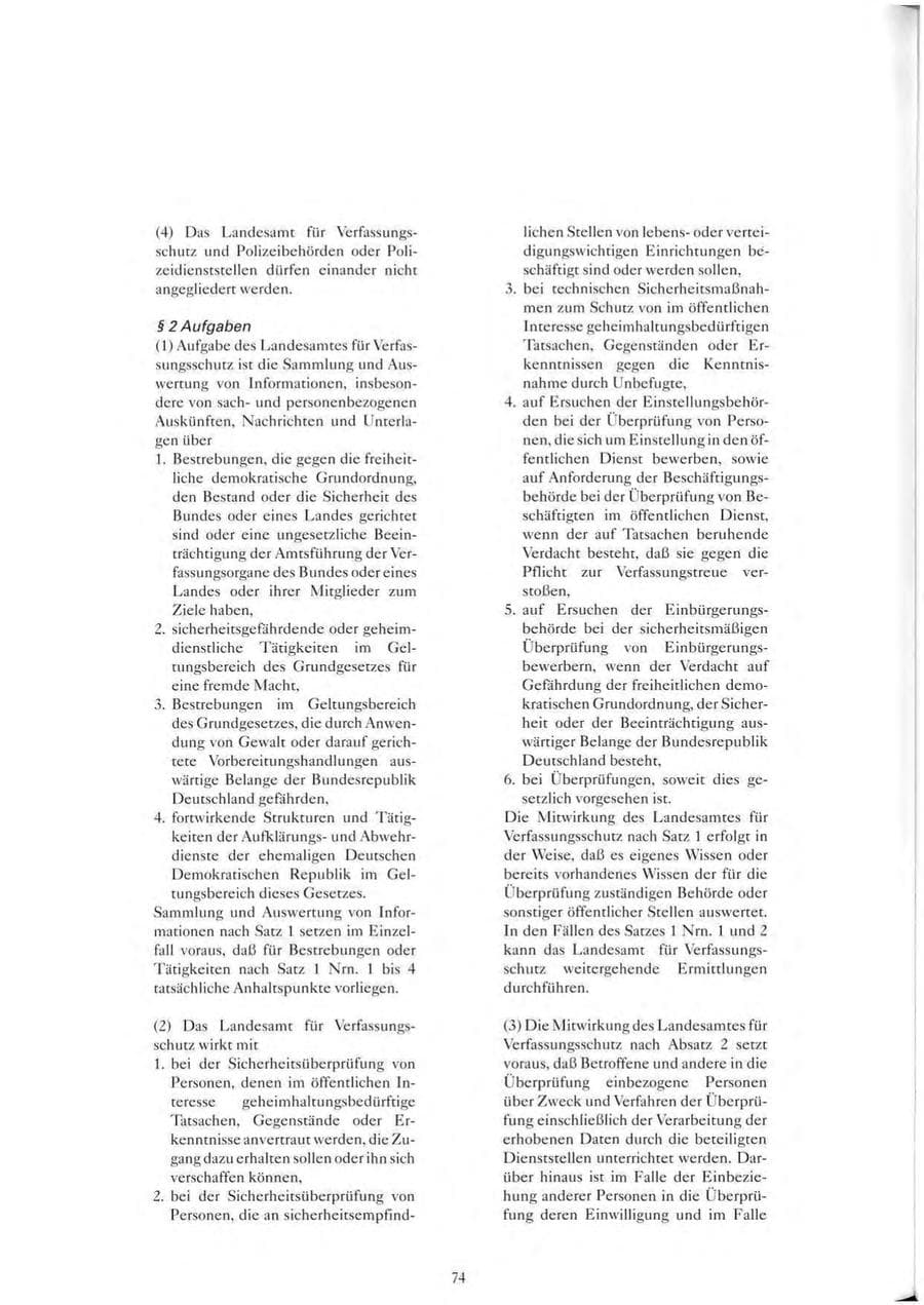 Seite 75 des Verfassungsschutzbericht 1993 Sachsen