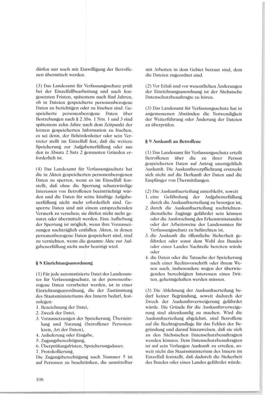 Seite 103 des Verfassungsschutzbericht 1994 Sachsen