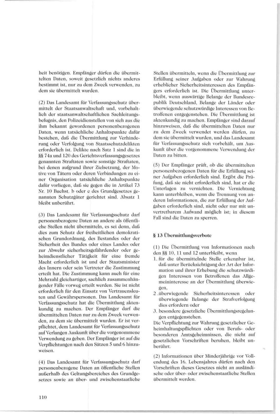 Seite 105 des Verfassungsschutzbericht 1994 Sachsen