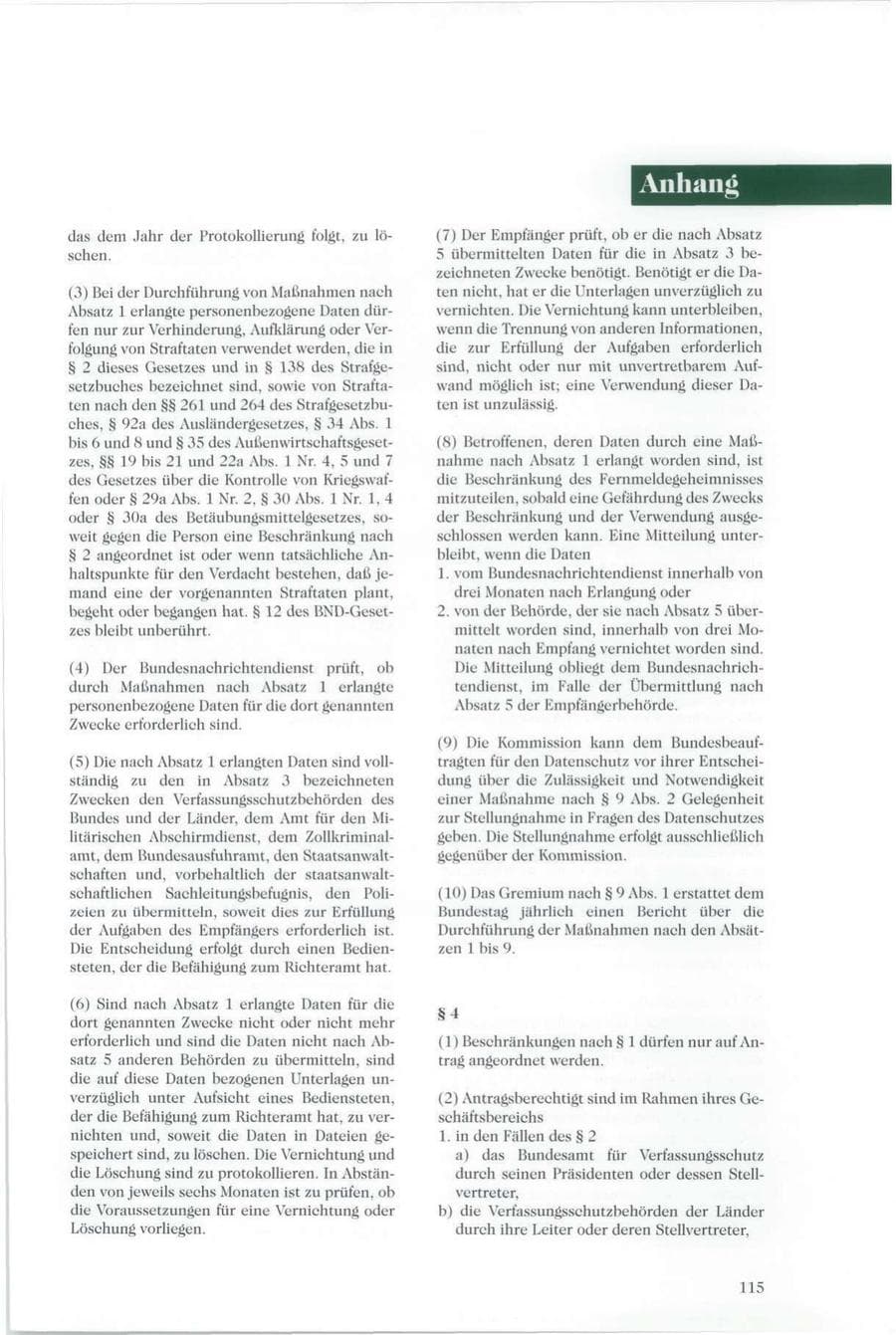 Seite 110 des Verfassungsschutzbericht 1994 Sachsen