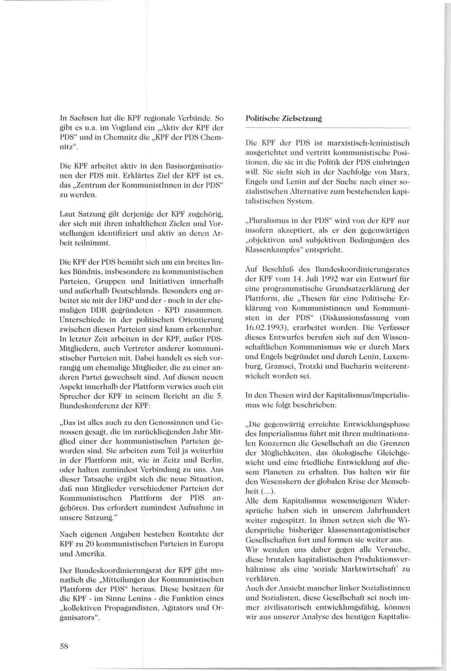 Seite 57 des Verfassungsschutzbericht 1994 Sachsen