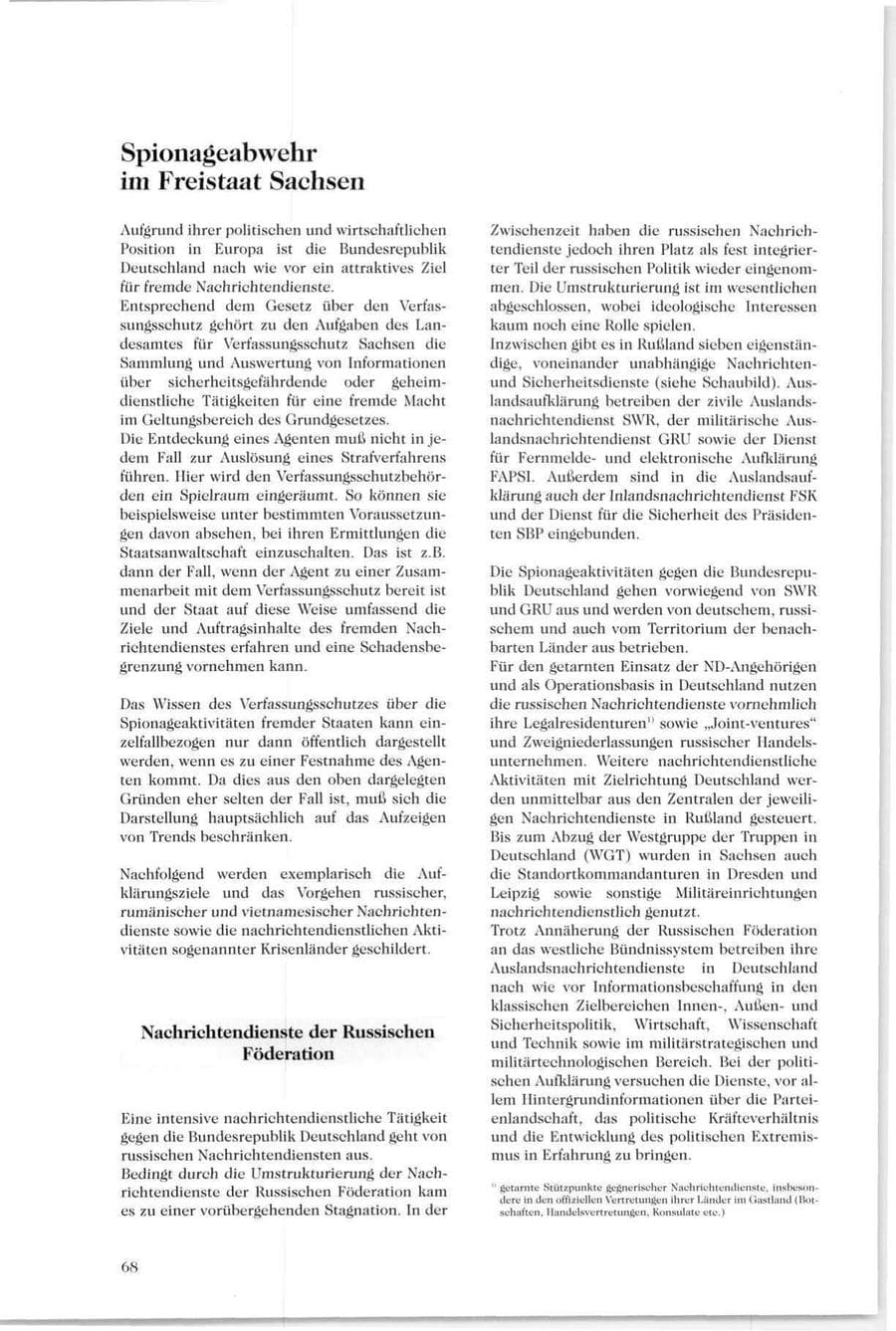 Seite 67 des Verfassungsschutzbericht 1994 Sachsen