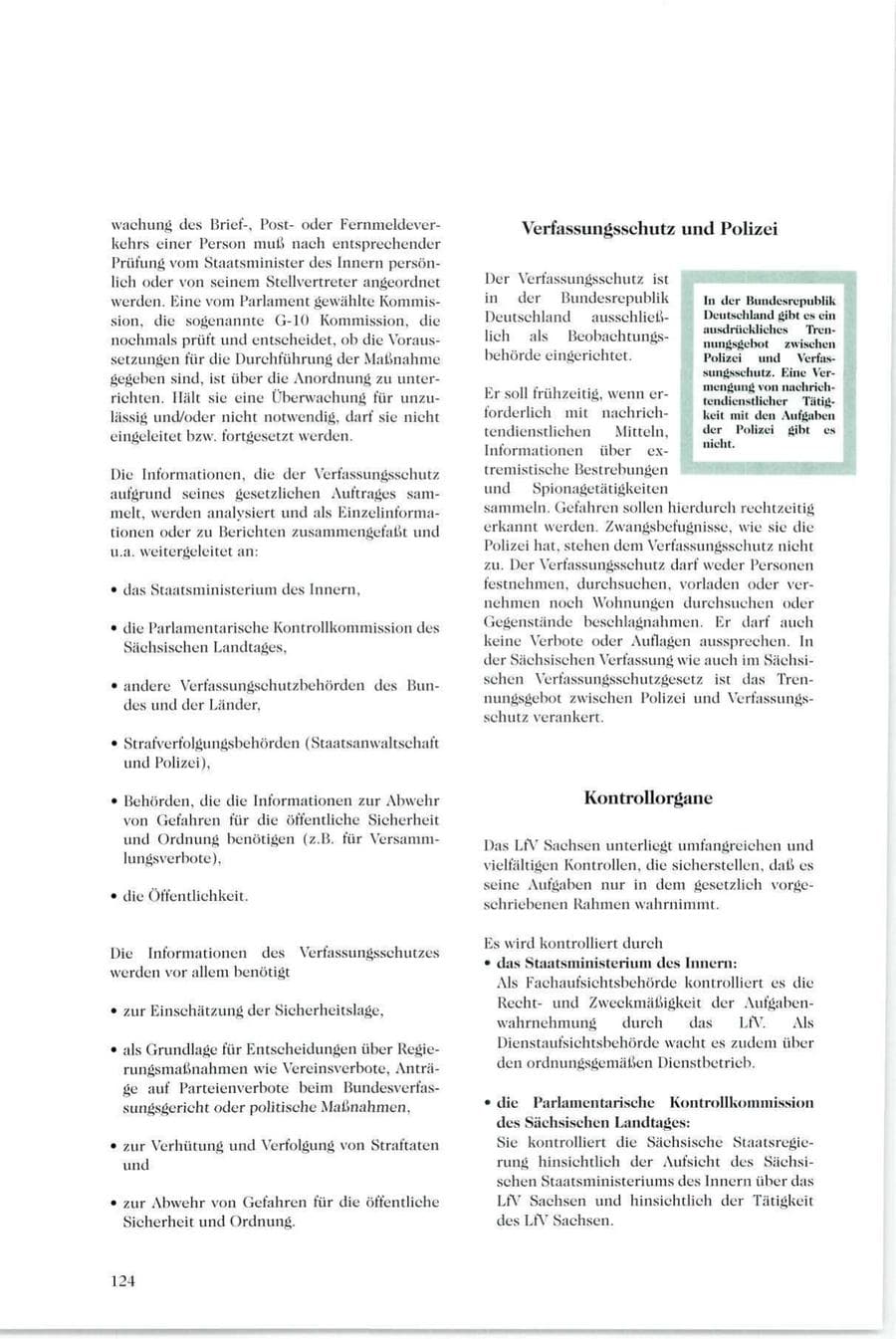 Seite 119 des Verfassungsschutzbericht 1995 Sachsen