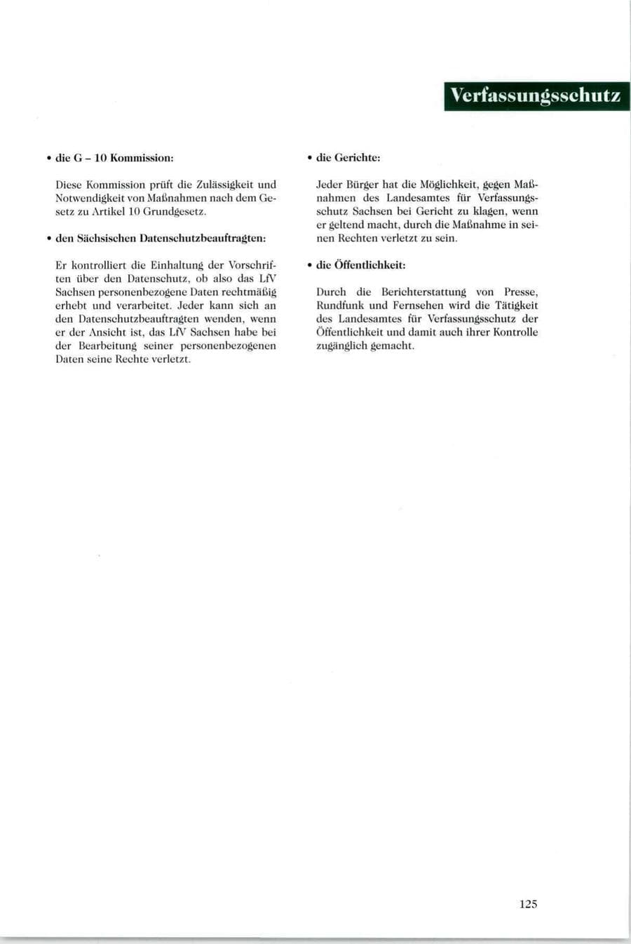 Seite 120 des Verfassungsschutzbericht 1995 Sachsen