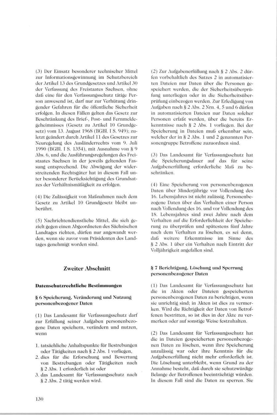 Seite 125 des Verfassungsschutzbericht 1995 Sachsen