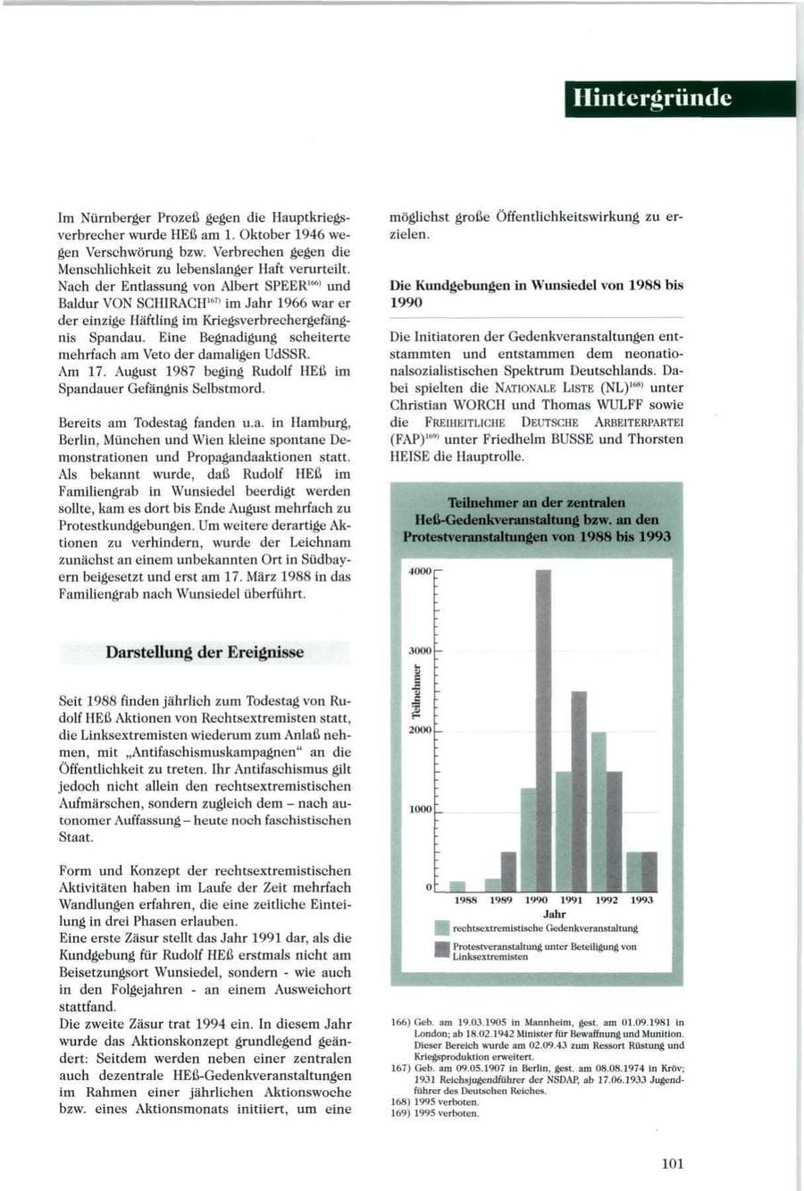 Seite 102 des Verfassungsschutzbericht 1996 Sachsen